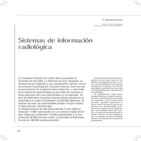 Sistemas de Información Radiológica
