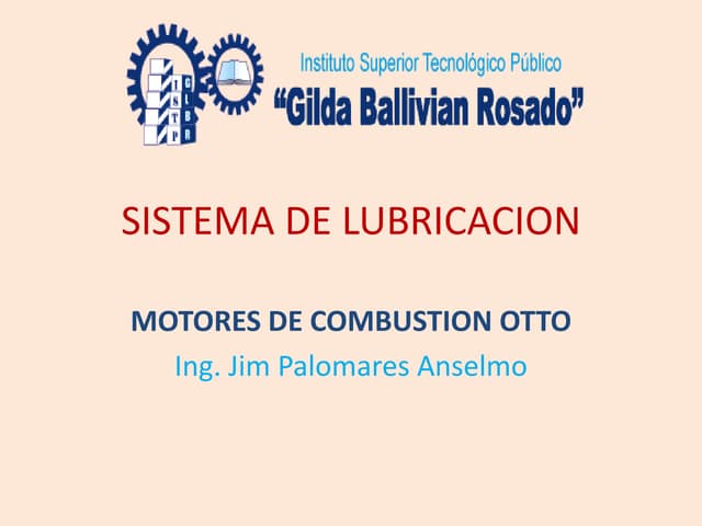 Sistema de lubricación otto