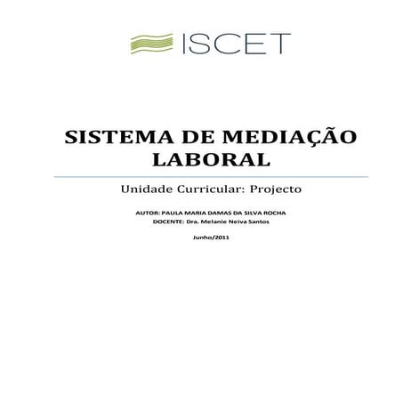 Sistema de mediação laboral
