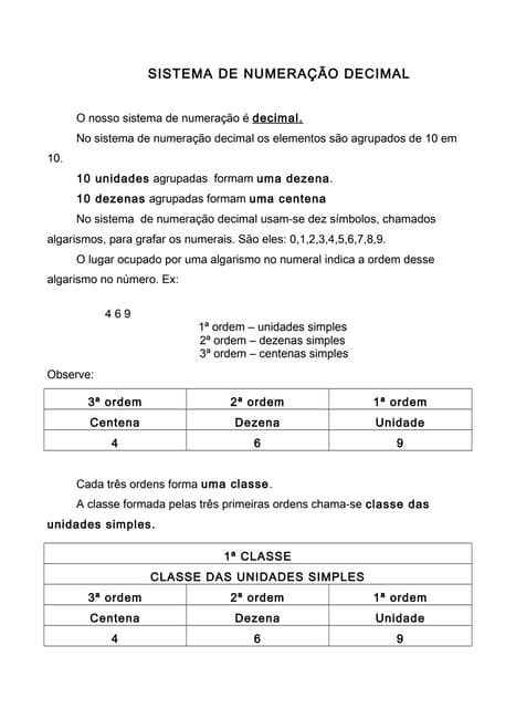 Sistema de numeração decimal | PDF