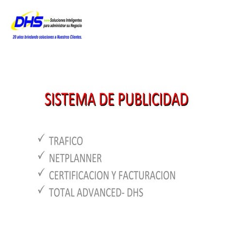 Sistema de Publicidad DHS