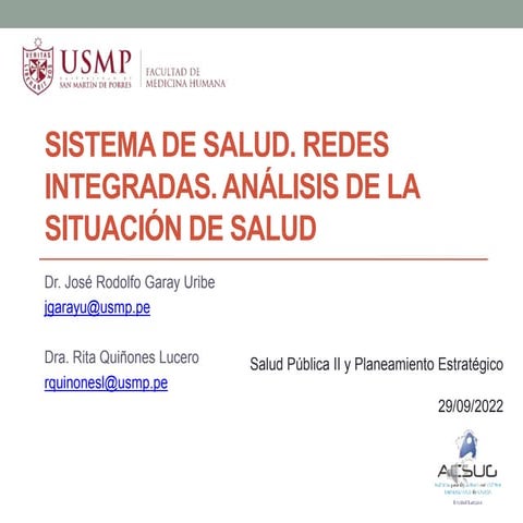 Sistema de salud - Redes integradas - Análisis de situación de salud.pptx