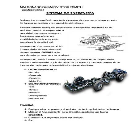 Sistema de suspensiòn