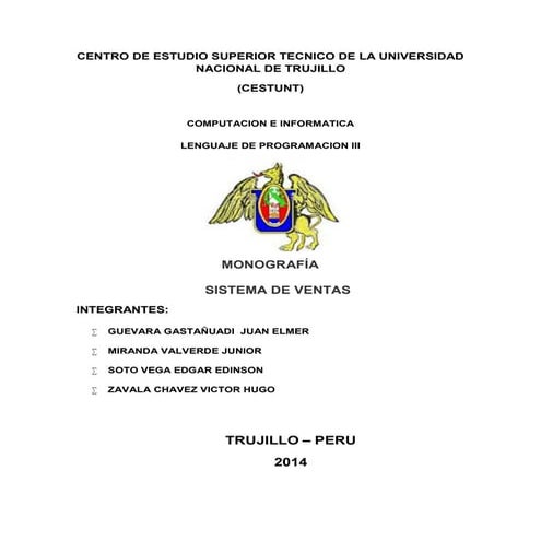 Sistema de ventas   monografia