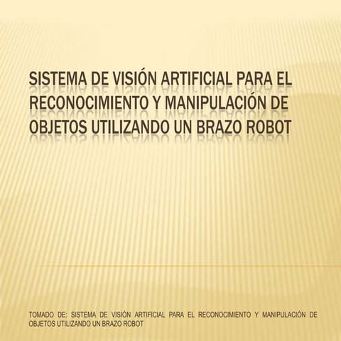 Sistema de visión artificial para el reconocimiento y