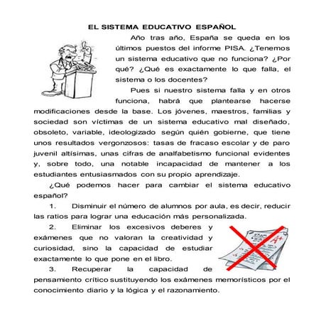 Sistema educativo en españa