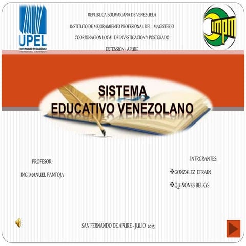 Sistema educativo venezolano