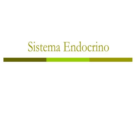 Sistema endocrino