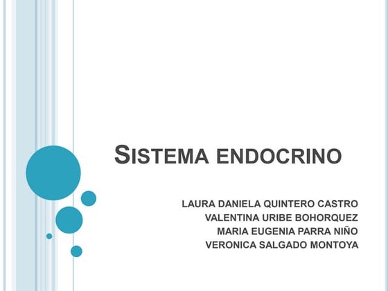 Exposición del Sistema Endocrino. | PPT