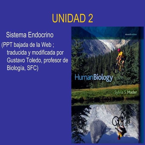 Sistema endocrino. Sylvia S. Mader. 2013. Hormonas