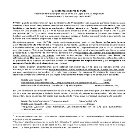 Sistema Experto MYCIN