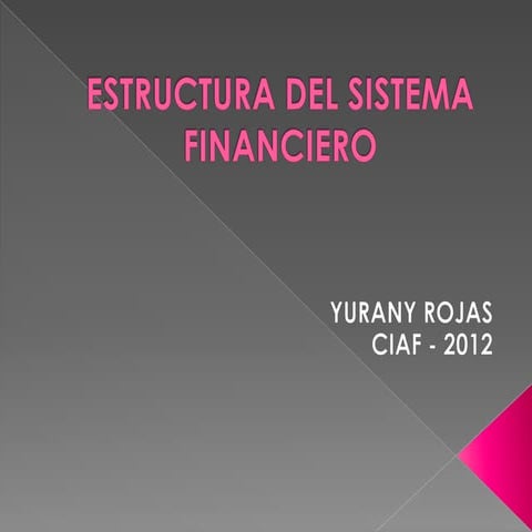 Sistema financiero