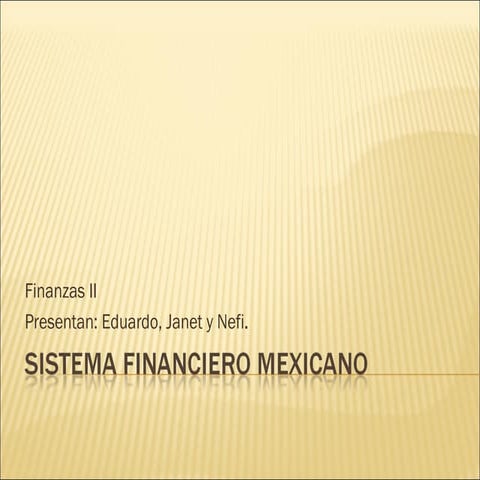 Sistema Financiero Mexicano