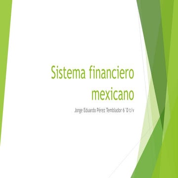 Sistema financiero mexicano