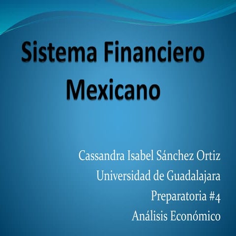 Sistema financiero mexicano