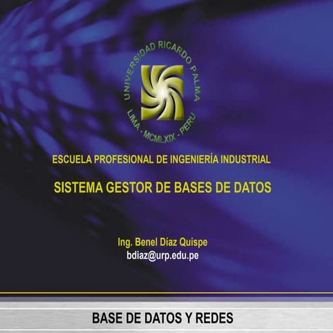 Sistema Gestor de Base de Datos