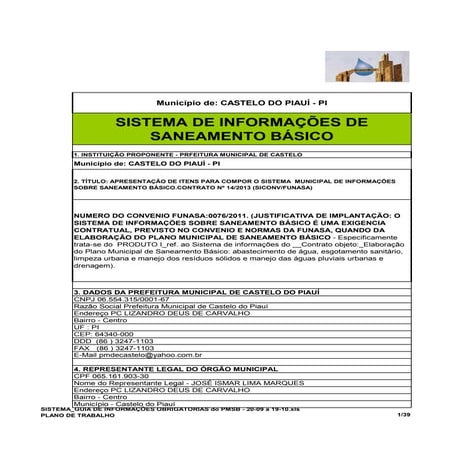 Sistema guia de informações obrigatorias do pmsb excel   20-09 a 19-10