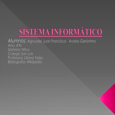 Sistema informático 