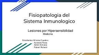lesiones por hipersensibilidad 