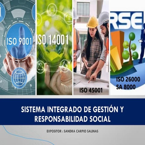 SISTEMA INTEGRADO DE GESTIÓN, ISO 9001, 14001 Y 45001 | PDF