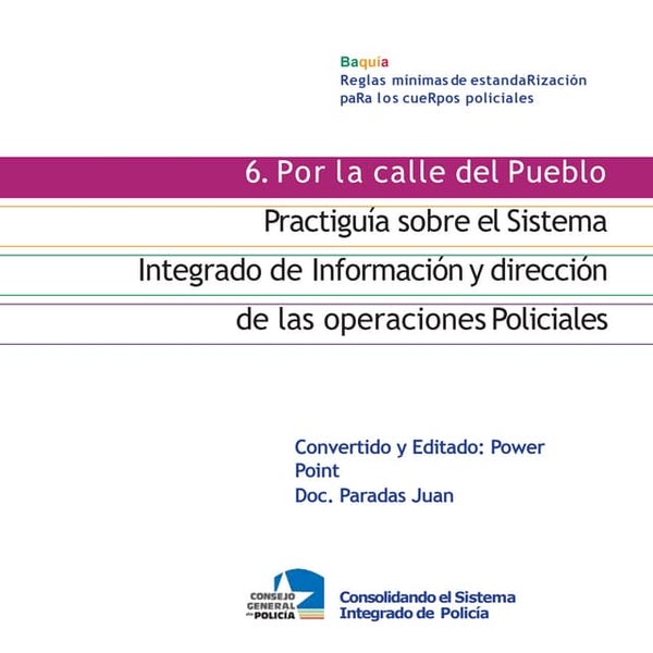 Sistema integrado de informacion y direccion de las operaciones policiales