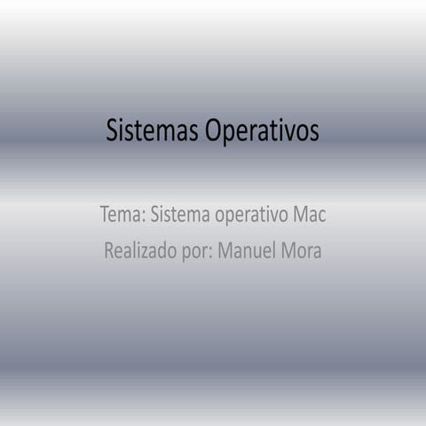 Sistema mac