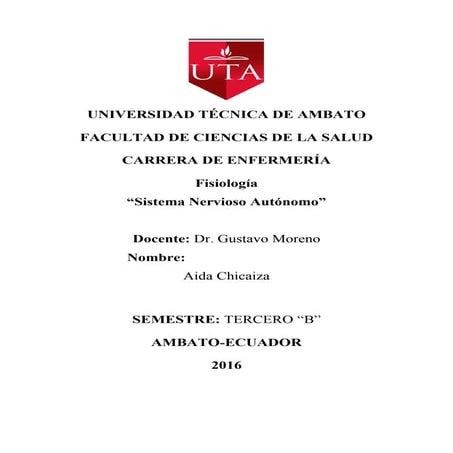 Sistema nerviso autonomo