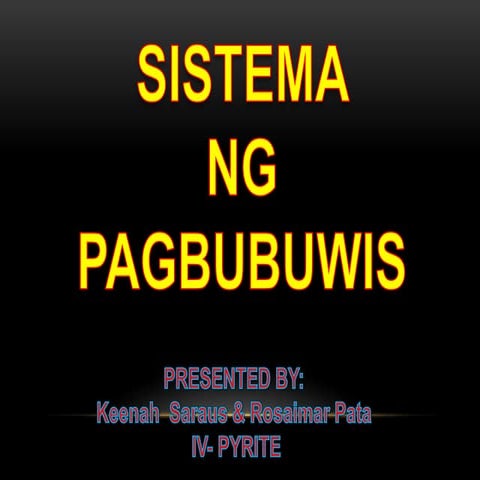 SISTEMA NG PAGBUBUWIS