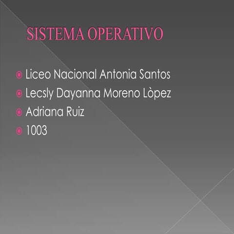 Sistema operativo