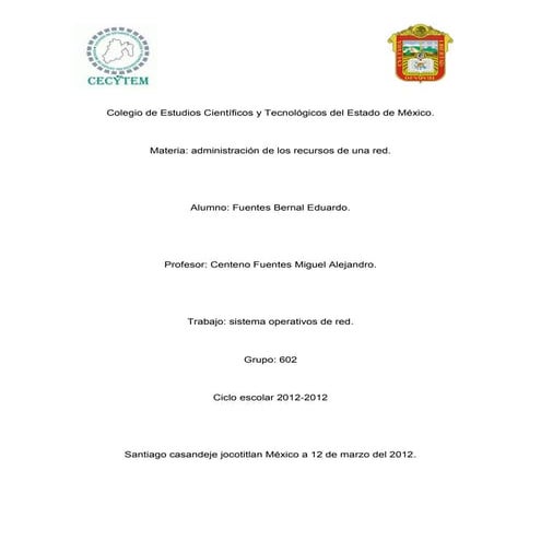 Sistema operativo de red