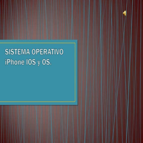 Sistema operativo ios
