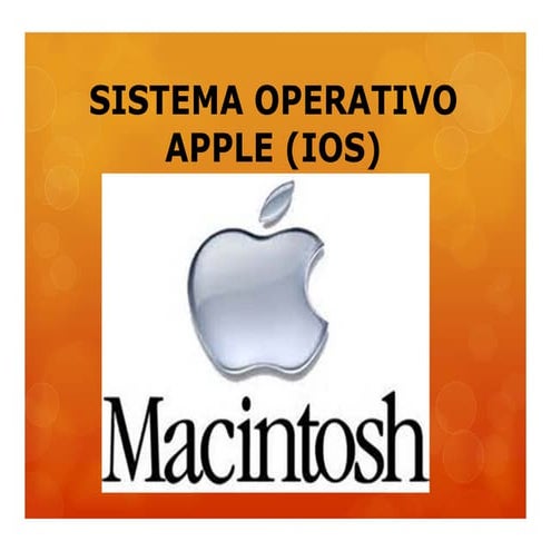 SISTEMA OPERATIVO IOS