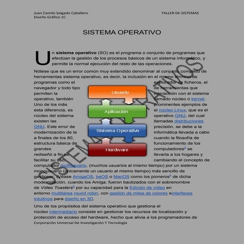 Sistema operativo Juank Caballero
