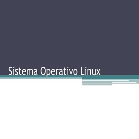 Sistema Operativo Linux