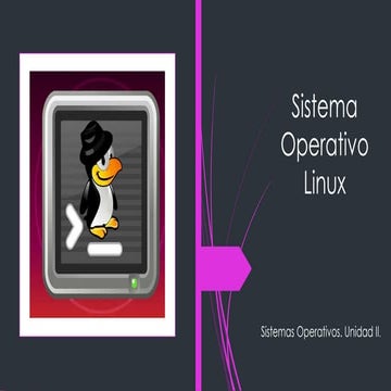 Sistema Operativo Linux y sus Distribuciones