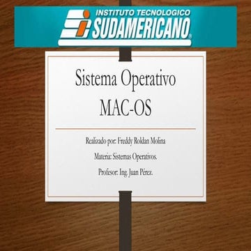 Sistema operativo mac os