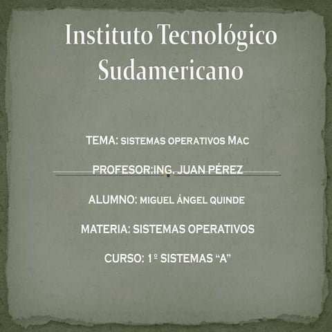 Sistema operativo mac 18