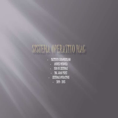 Sistema operativo mac(am9)