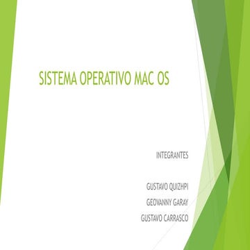 Sistema operativo mac os