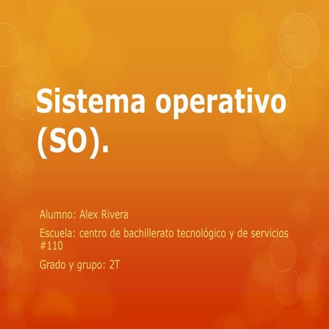 Sistema operativo (so).