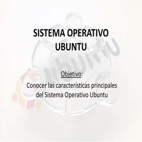 Sistema operativo ubuntu