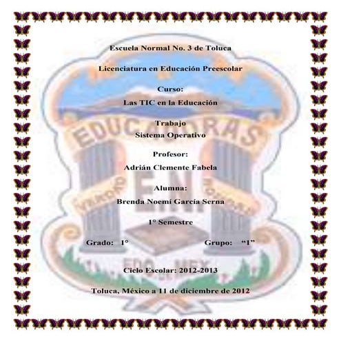 Sistema operativo y dipositivos de almacenamiento