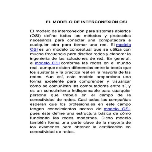 Sistema osi kevin bertel 10 b