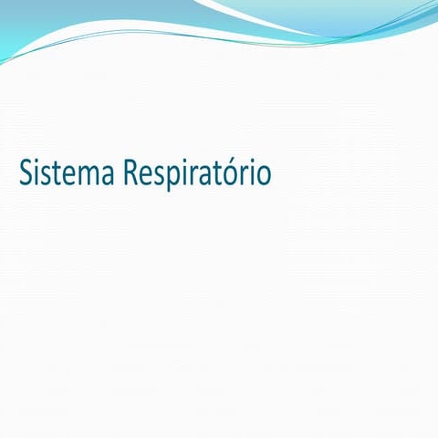 Sistema respiratório aula 5