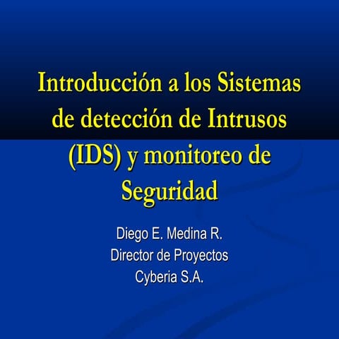 Sistemas de intrusos