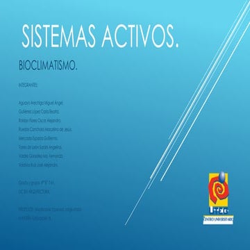 Sistemas activos.  
