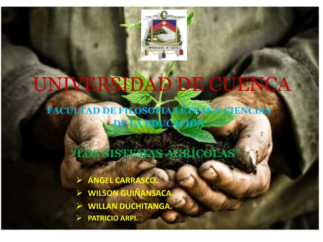 Sistemas agricultura...