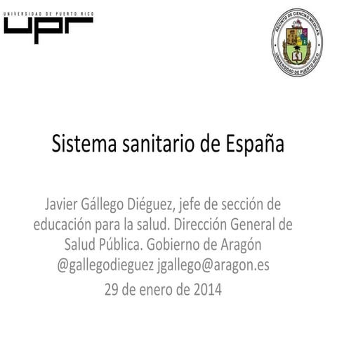 Sistema sanitario español