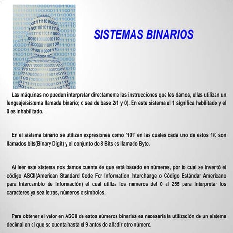 Sistemas binarios .,