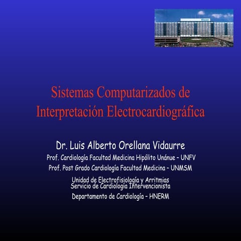 Sistemas computarizados de interpretación elecrocardiográfica
